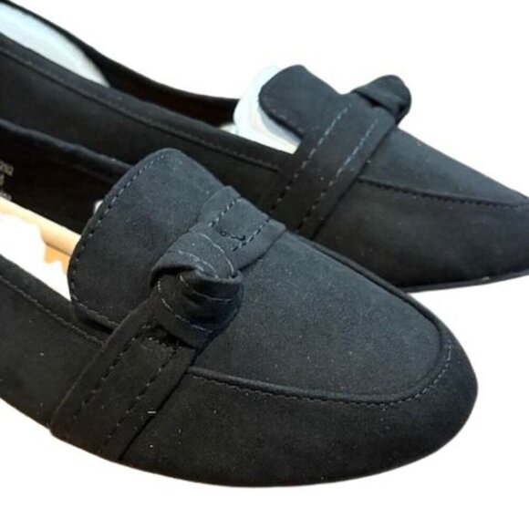 Journee Collection “Marci” Loafer Flats in Faux Suede – Black – NIB – Size 6.5 - Picture 6 of 8